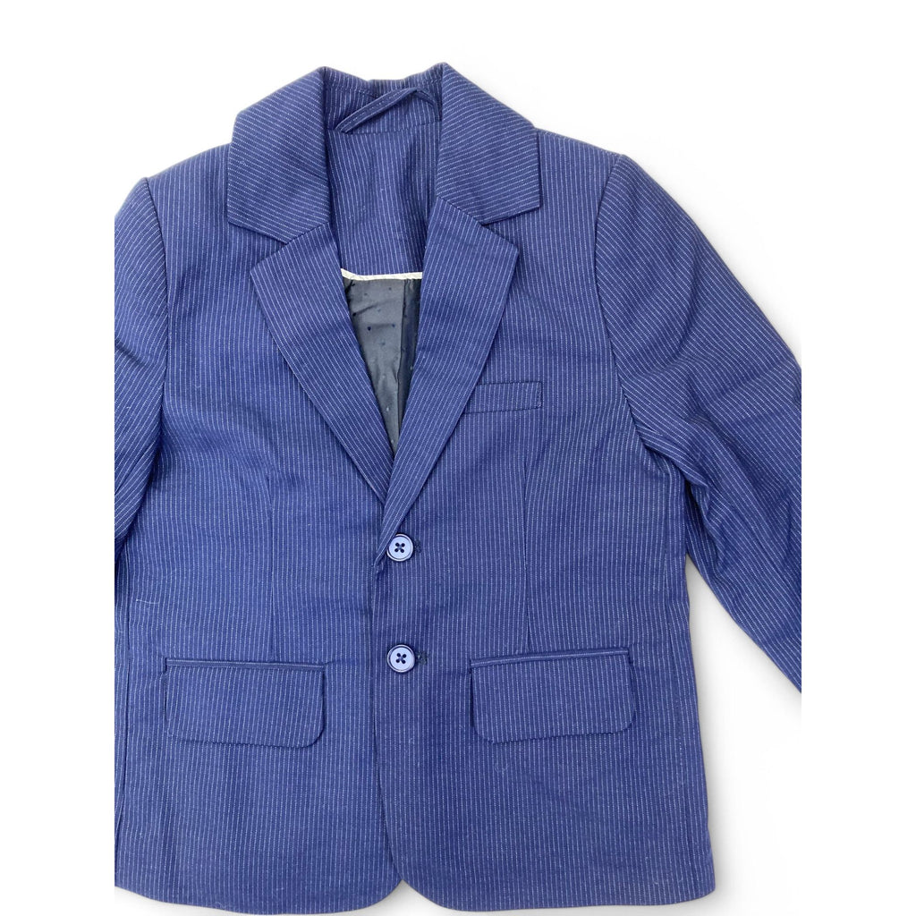 2Y Navy Blue Pinstripe Blazer - Woolworths