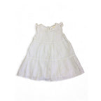 6-12M White Eyelet Cotton Dress - Cuddlesome