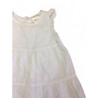 6-12M White Eyelet Cotton Dress - Cuddlesome