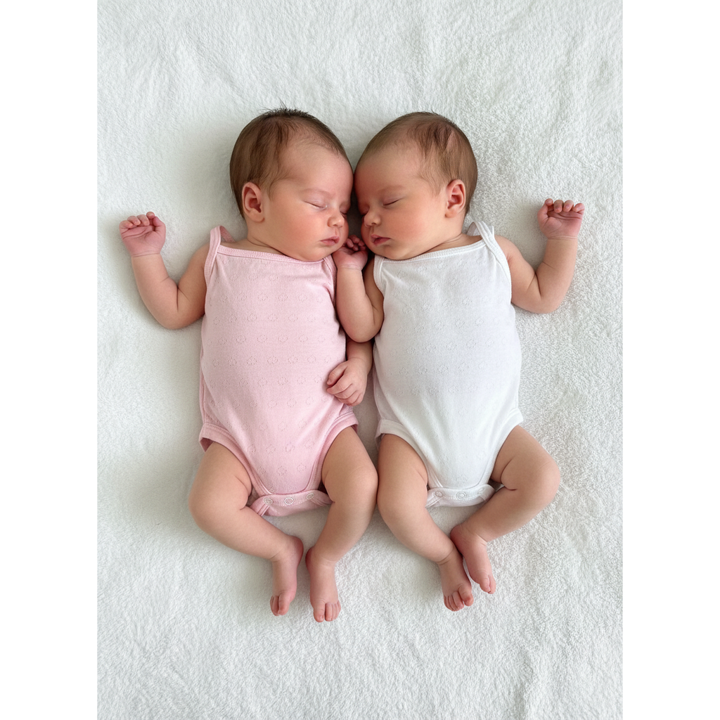 Newborn NEW Pink & White strappy pointelle bodysuits - Woolworths
