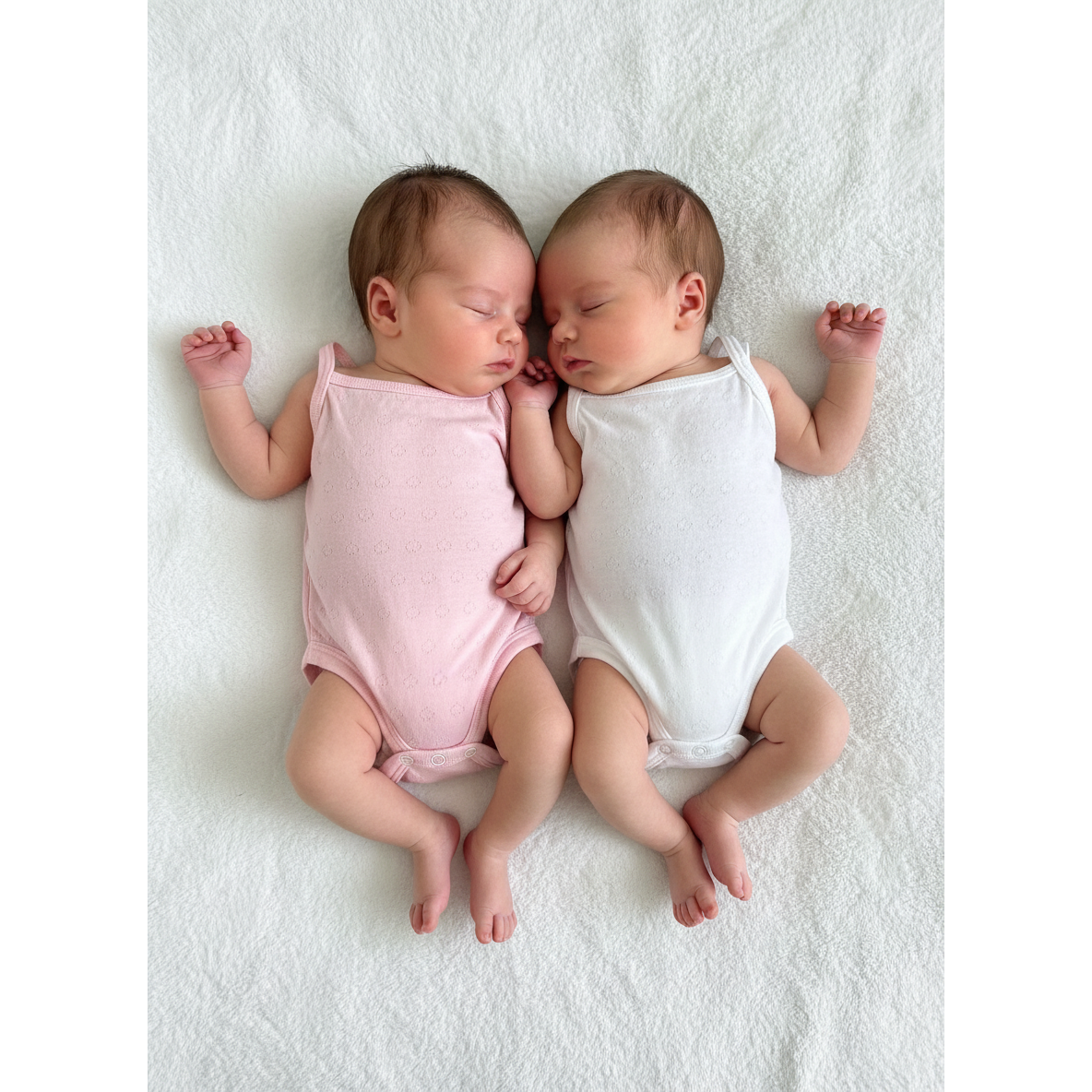 Newborn NEW Pink & White strappy pointelle bodysuits - Woolworths