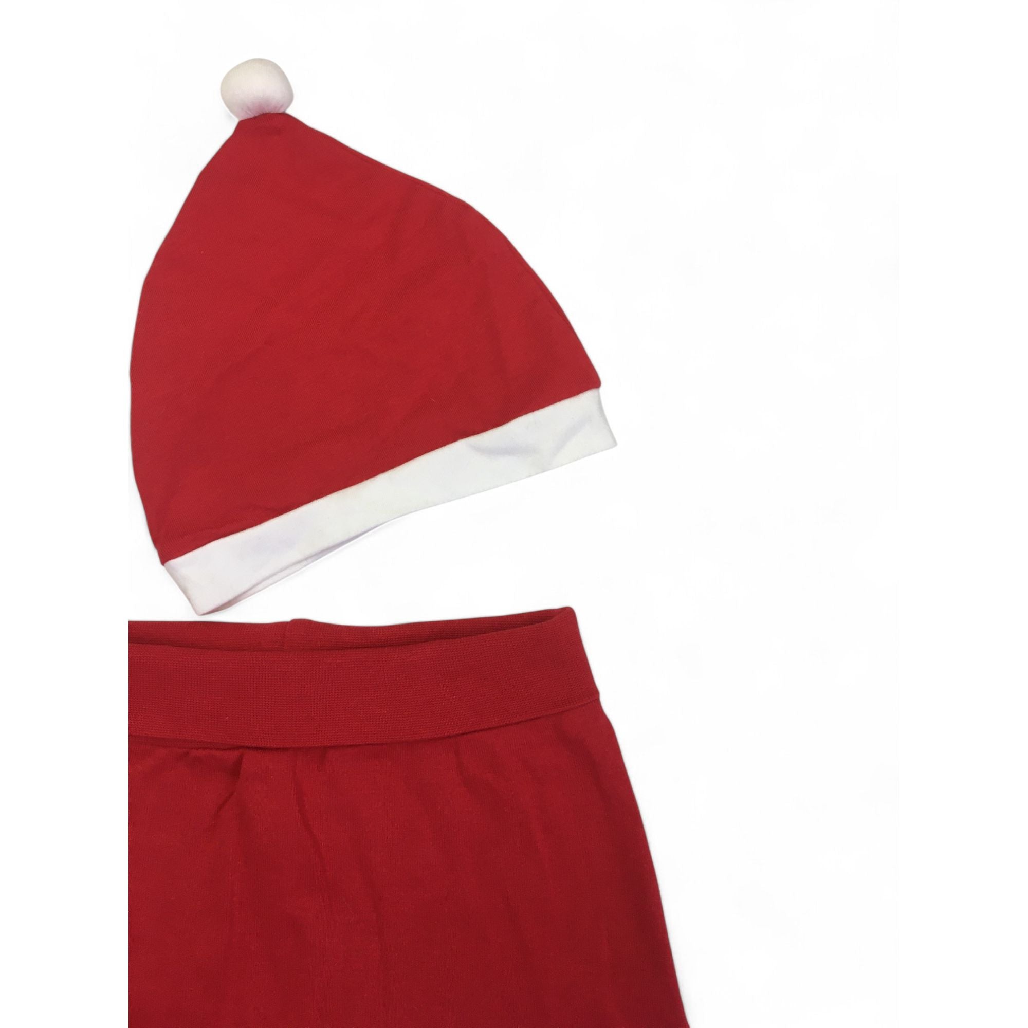 UK 2-4M Red "My First Christmas" Leggings & Beanie - H&M