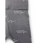 Newborn Grey "Nice To Meet You" Leggings - Cotton On