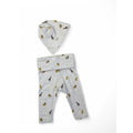 US 1-2M White Animal Leggings & Beanie - H&M