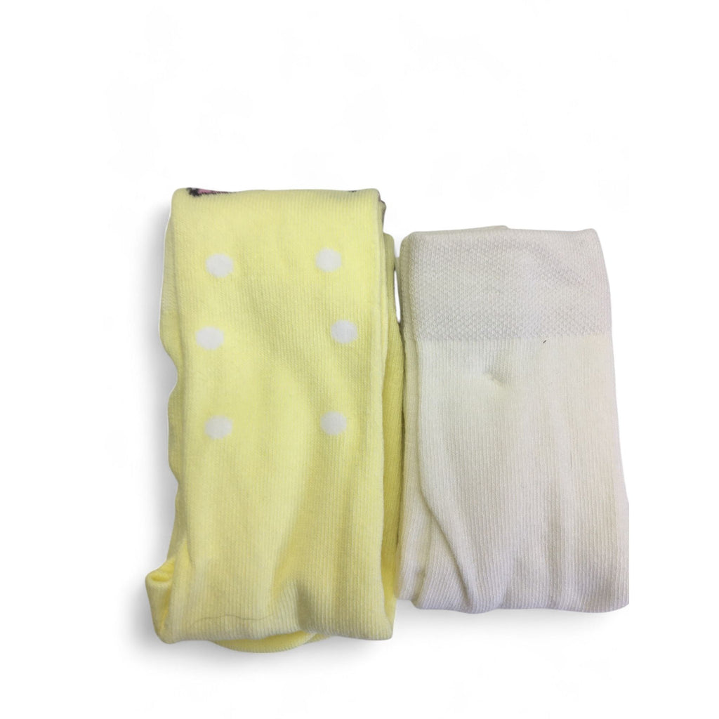 6-12M Light Yellow & Cream Marie Stockings - Disney