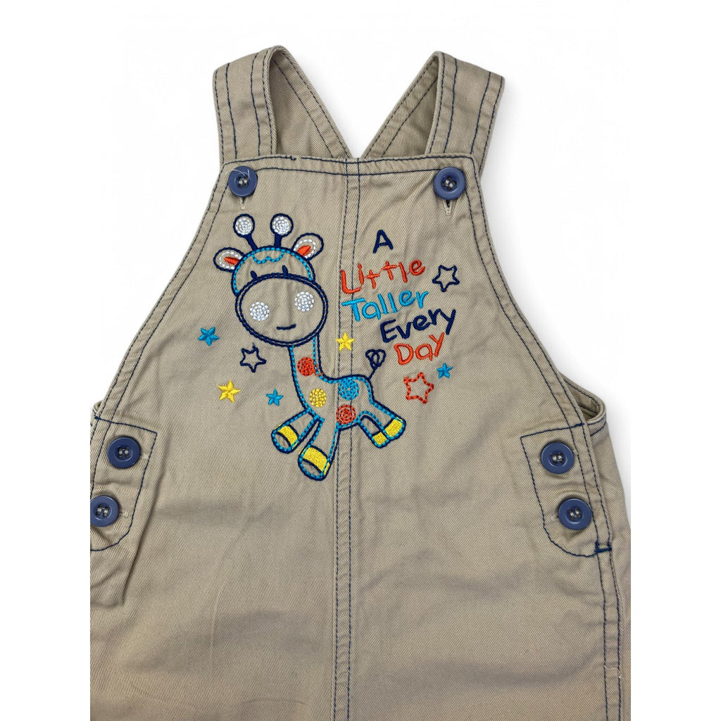 0-3M Beige Giraffe Overalls - Ackermans