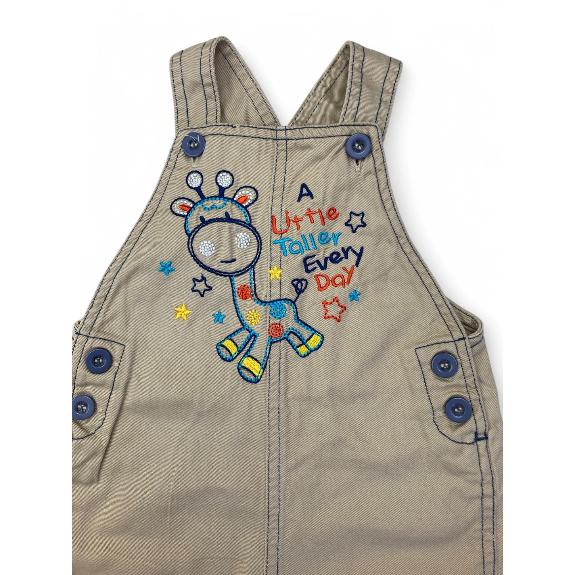 0-3M Beige Giraffe Overalls - Ackermans