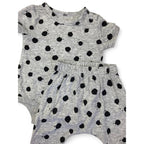 Newborn Grey & Black Dotted Bodysuit & Leggings - Cotton On