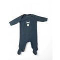 Newborn Grey Reindeer Footed Onesie - Earthchild