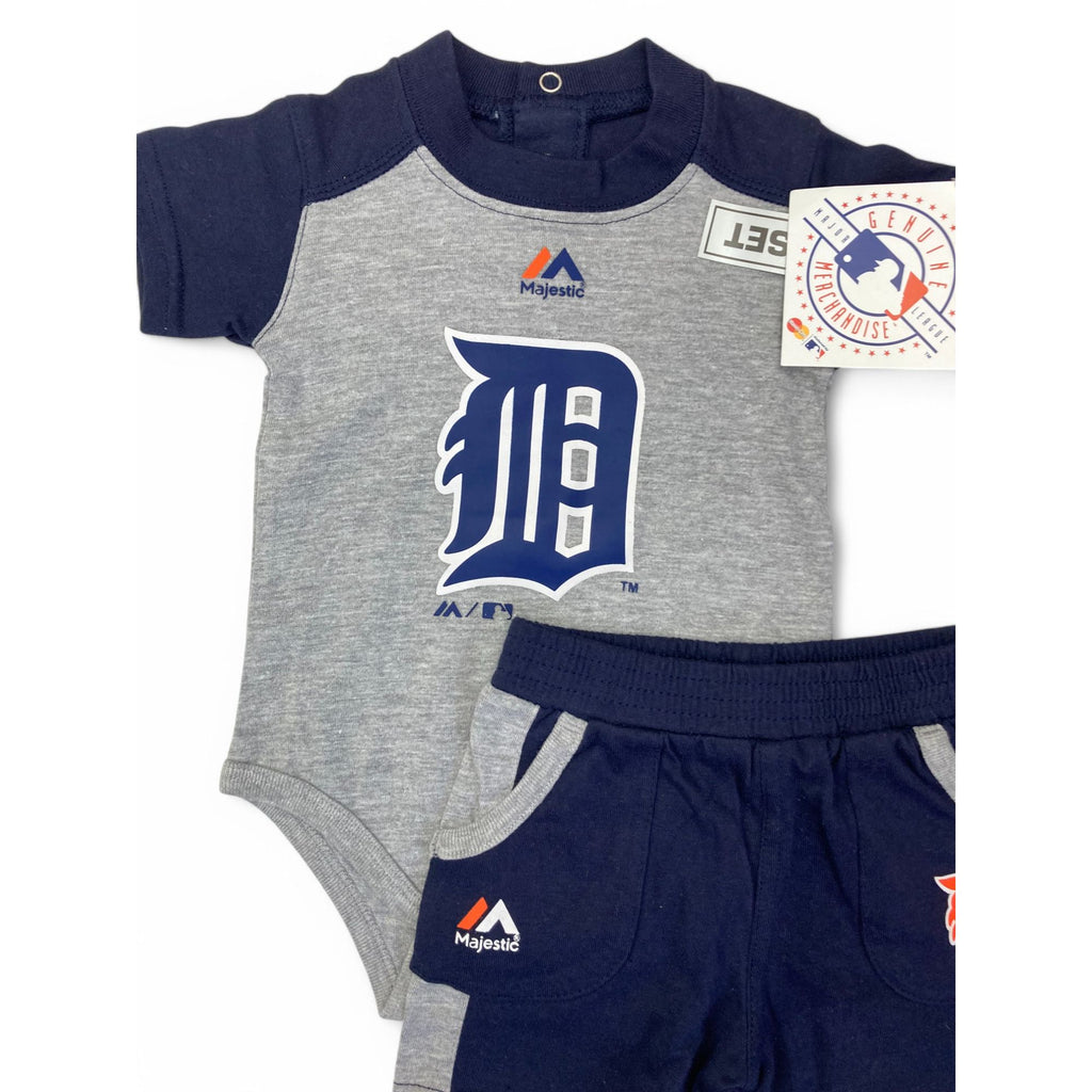 0-3M Navy Blue & Grey Detroit Tigers Set - Major League Baseball