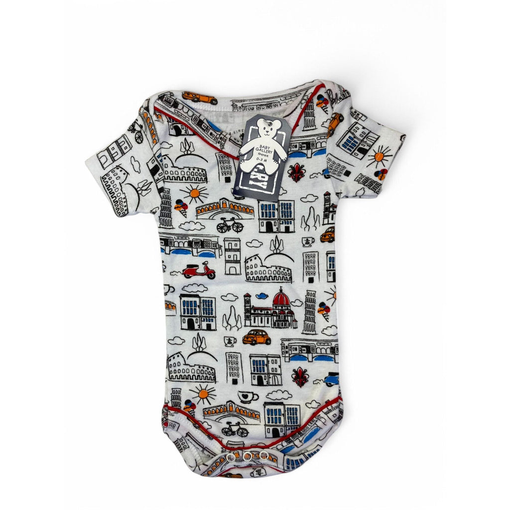 0-3M Colourful Sightseeing Icon Bodysuit - Firenze T Shirt Gallery