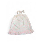 3Y White & Neon Pink Frill Cotton Dress - Cotton On