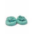 6-12M Teal Fleece Bear Slippers - Tiny Tots