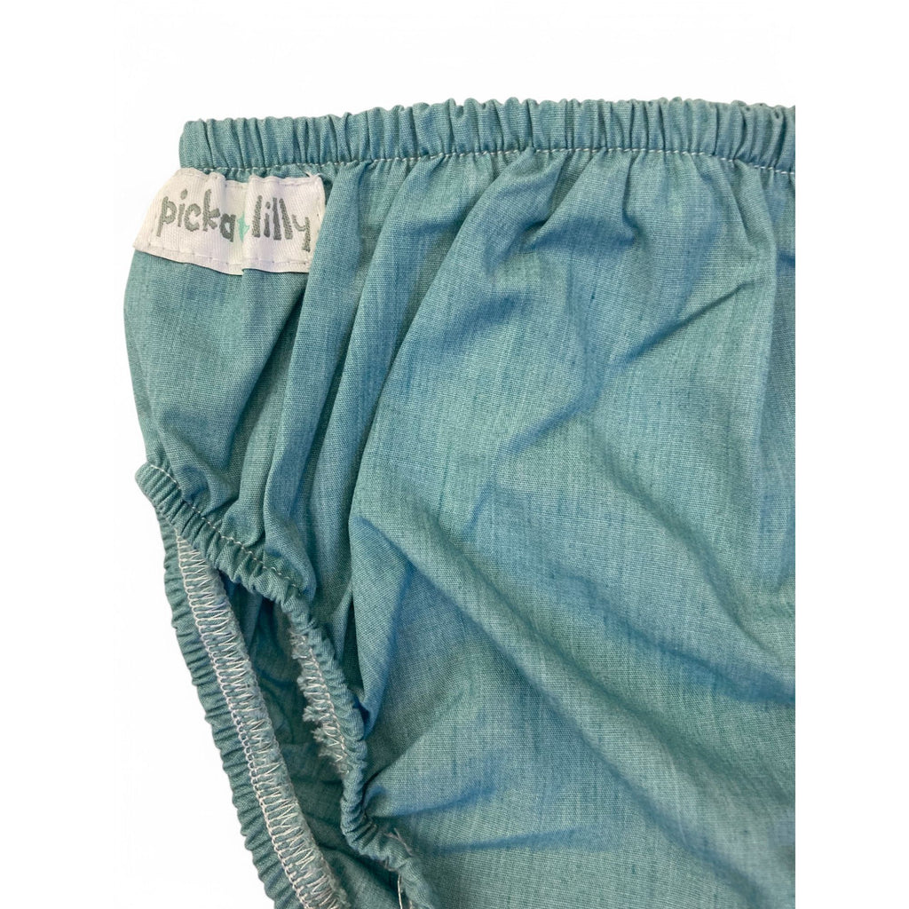 3-6M Teal Cotton Bloomer - Pickalilly