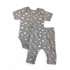 Newborn Grey & White Cloud Bodysuit & Leggings - Cuddlesome