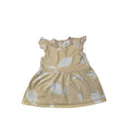 UK 4-6M Light Yellow & White Pear Print Dress - H&M