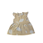 UK 4-6M Light Yellow & White Pear Print Dress - H&M