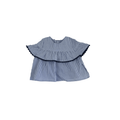 *NEW* 0-3M Blue & White Frill Tunic - Cotton On
