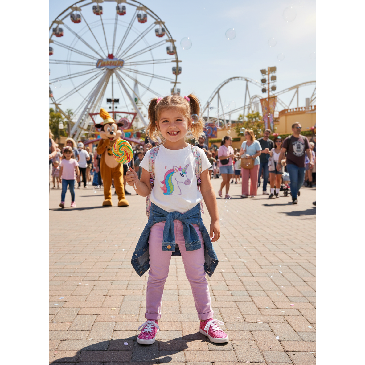 3-4Y Pink Jeans - Zara