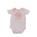 1-3M Pink Rainbow "Awesome Sister" Summer Bodysuit - Woolworths