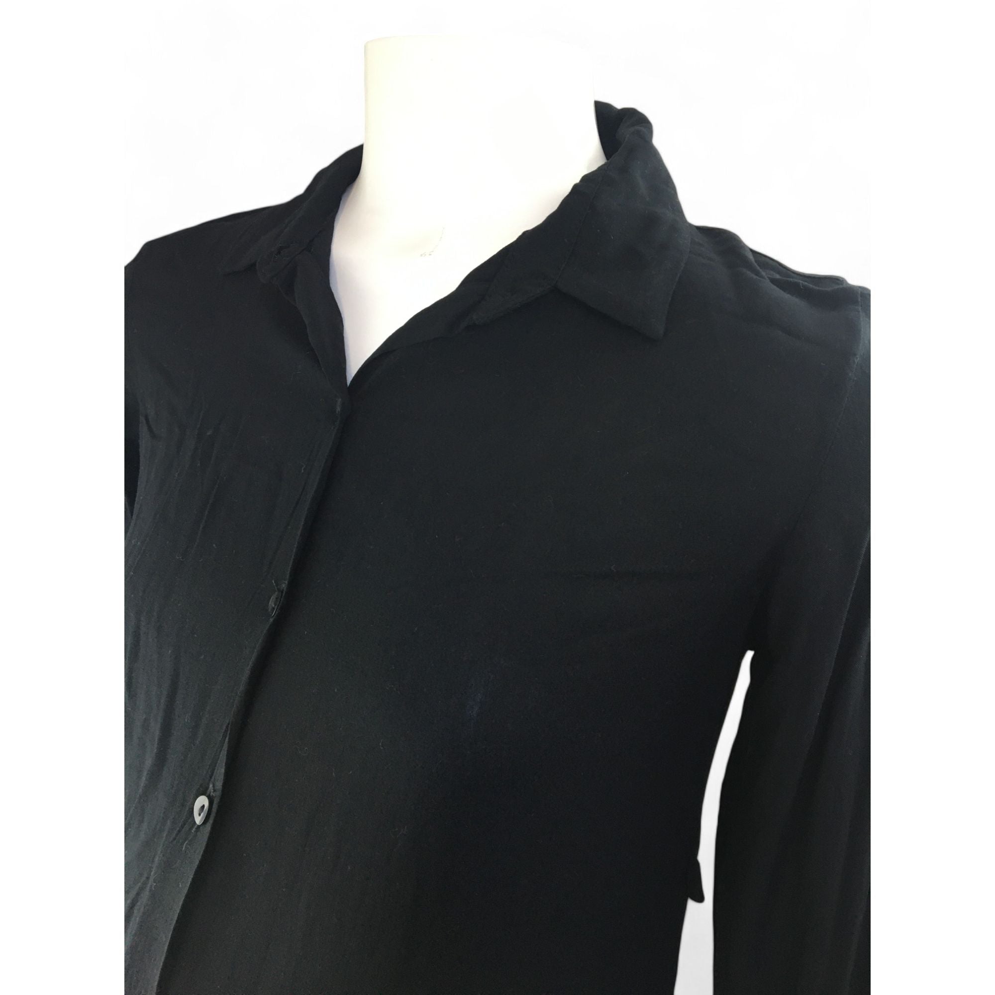 Size 32 - Black Maternity & Nursing Shirt Dress - Cherry Melon