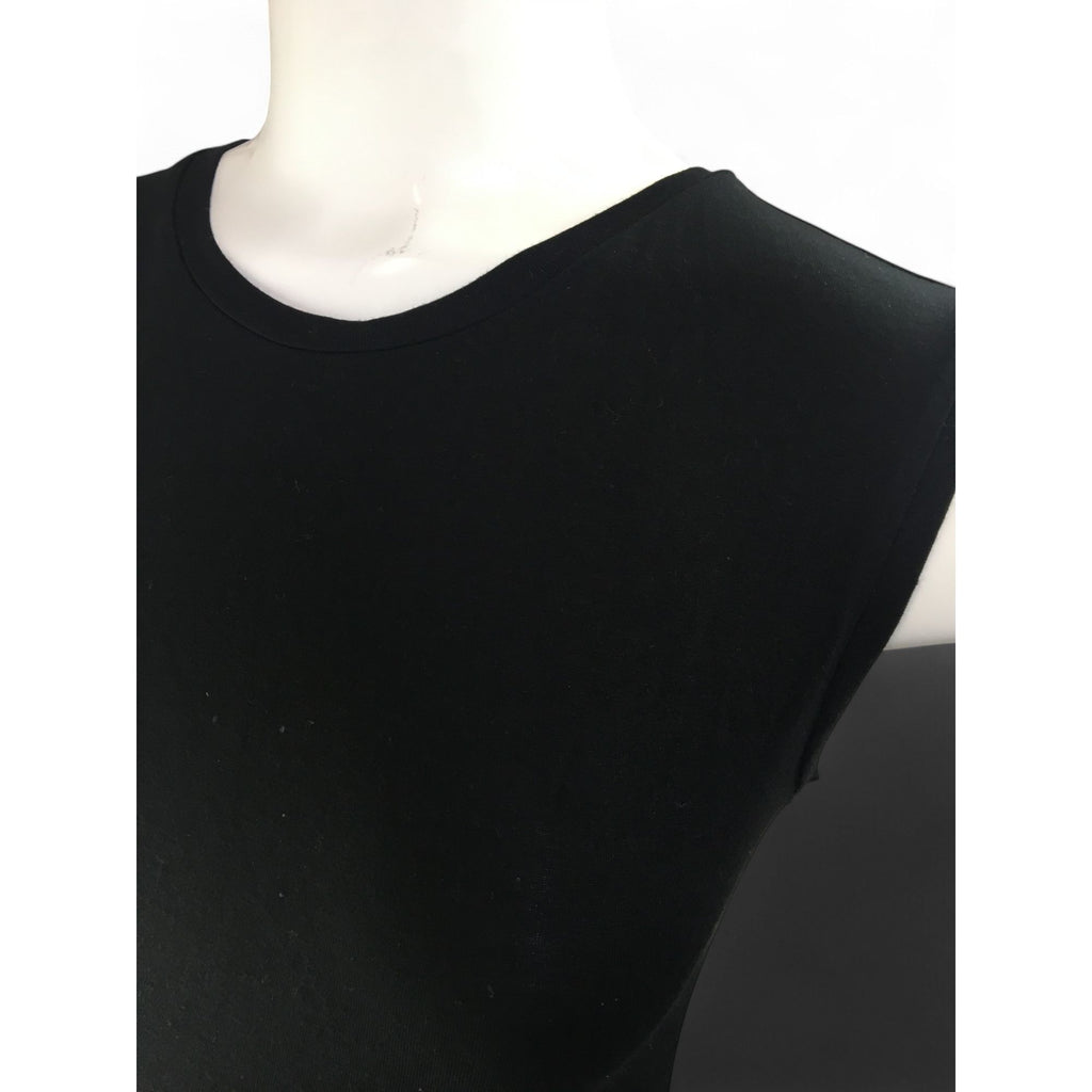 Small - Black Cap Sleeve Maternity & Nursing Tunic - Momsy