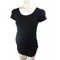 Small - Black Maternity T Shirt - Tummies Maternity Wear