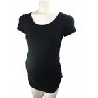 Small - Black Maternity T Shirt - Tummies Maternity Wear