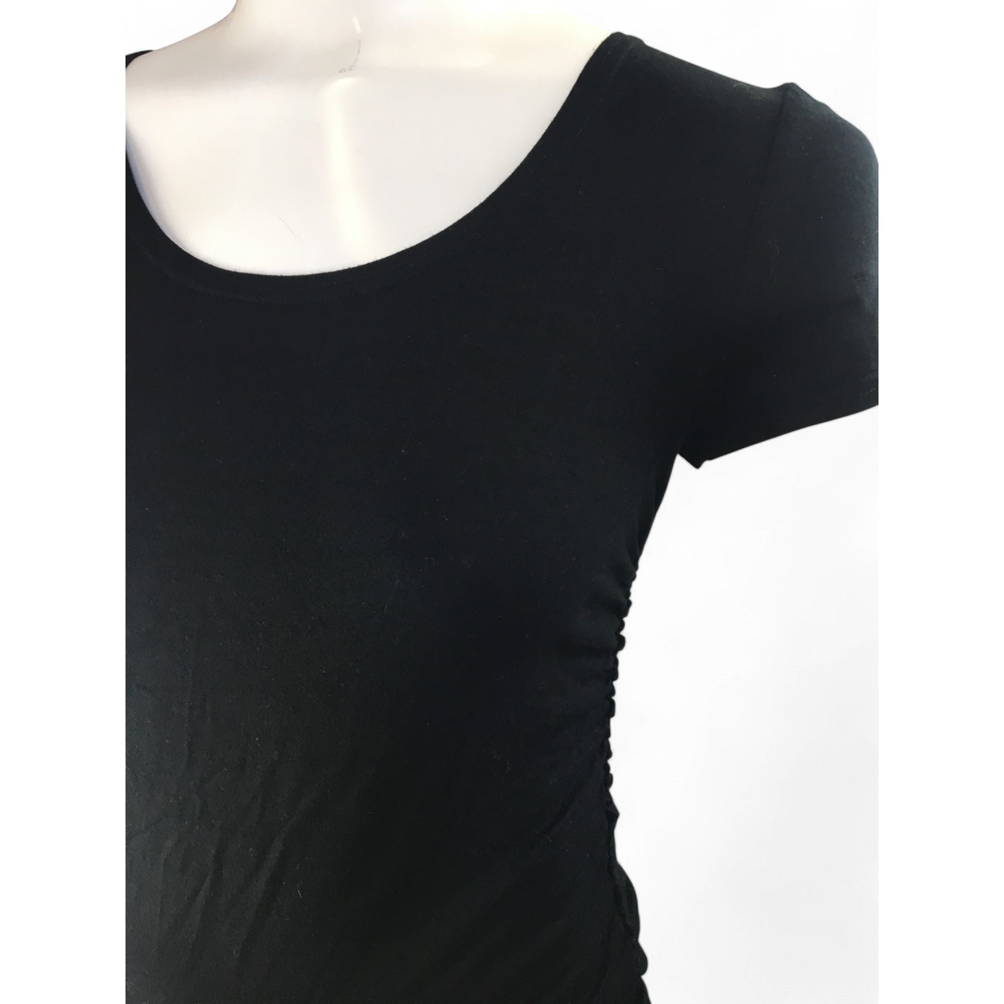 Small - Black Maternity T Shirt - Tummies Maternity Wear