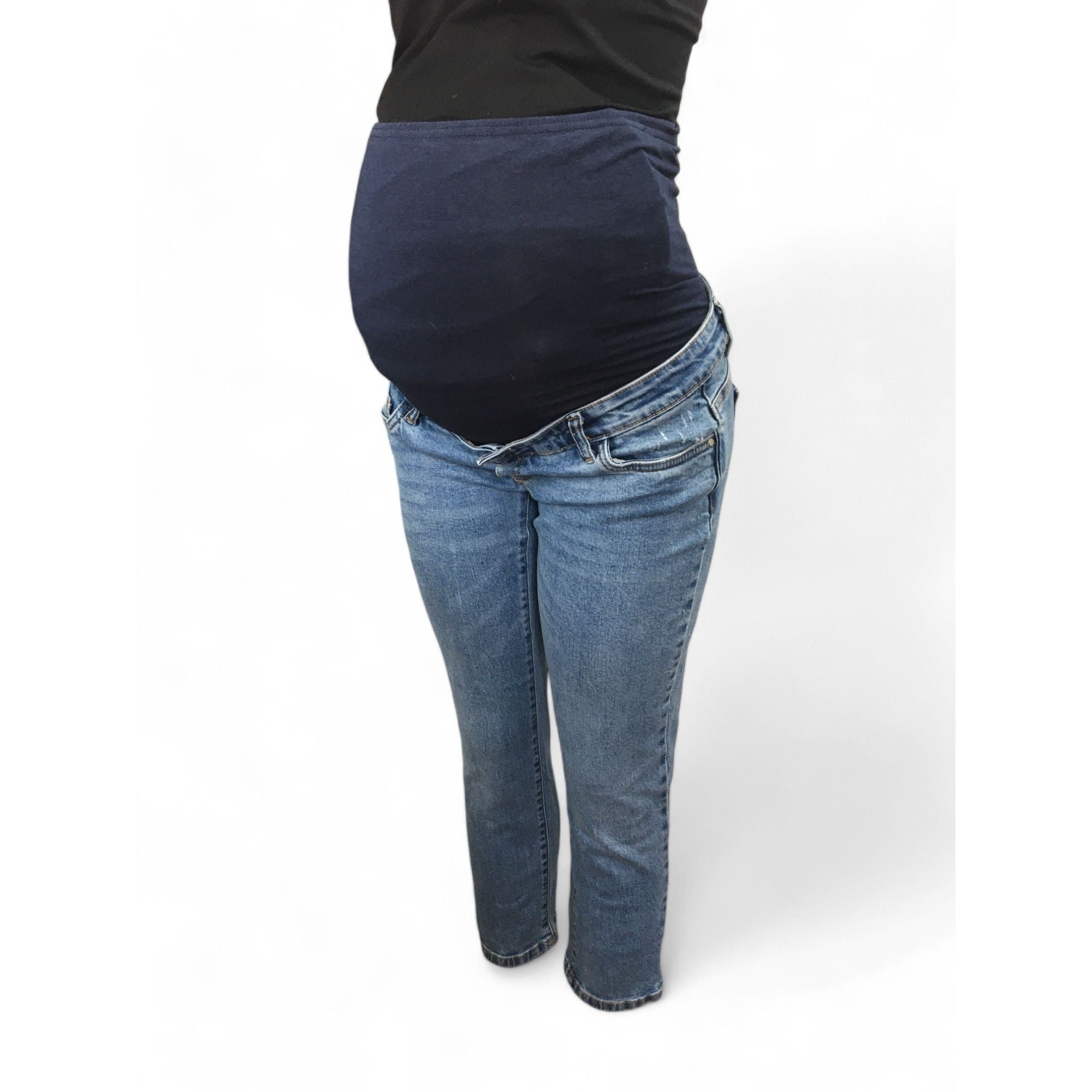 Size UK 12 - Light Blue Denim Maternity Jeans - Primark