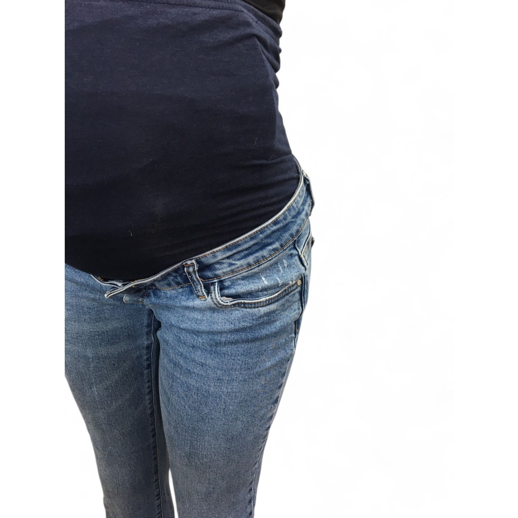 Size UK 12 - Light Blue Denim Maternity Jeans - Primark