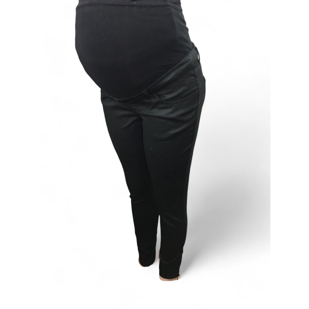 Size 38 - Black Sateen Maternity Pants - Kiabi