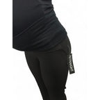 Size 30 - Black Straight Maternity Work Pants - Cherry Melon