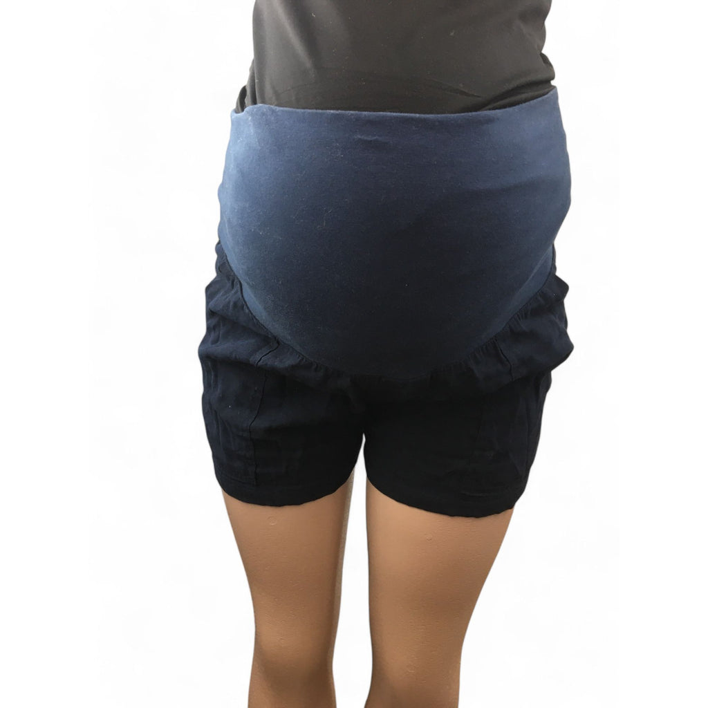 Size 32 - Blue Lightweight Maternity Shorts - Cherry Melon