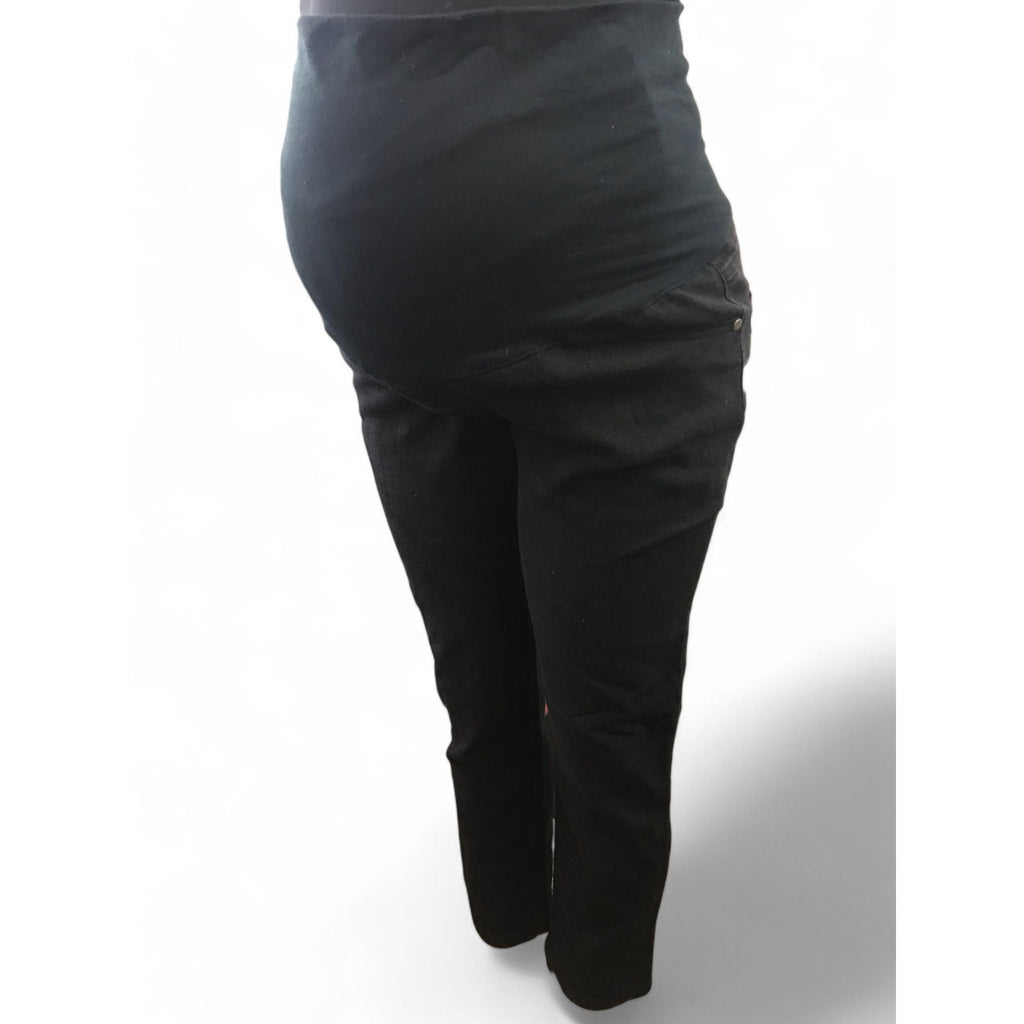 Size 38 - Black Faded Slim Fit Maternity Jeans - Cherry Melon