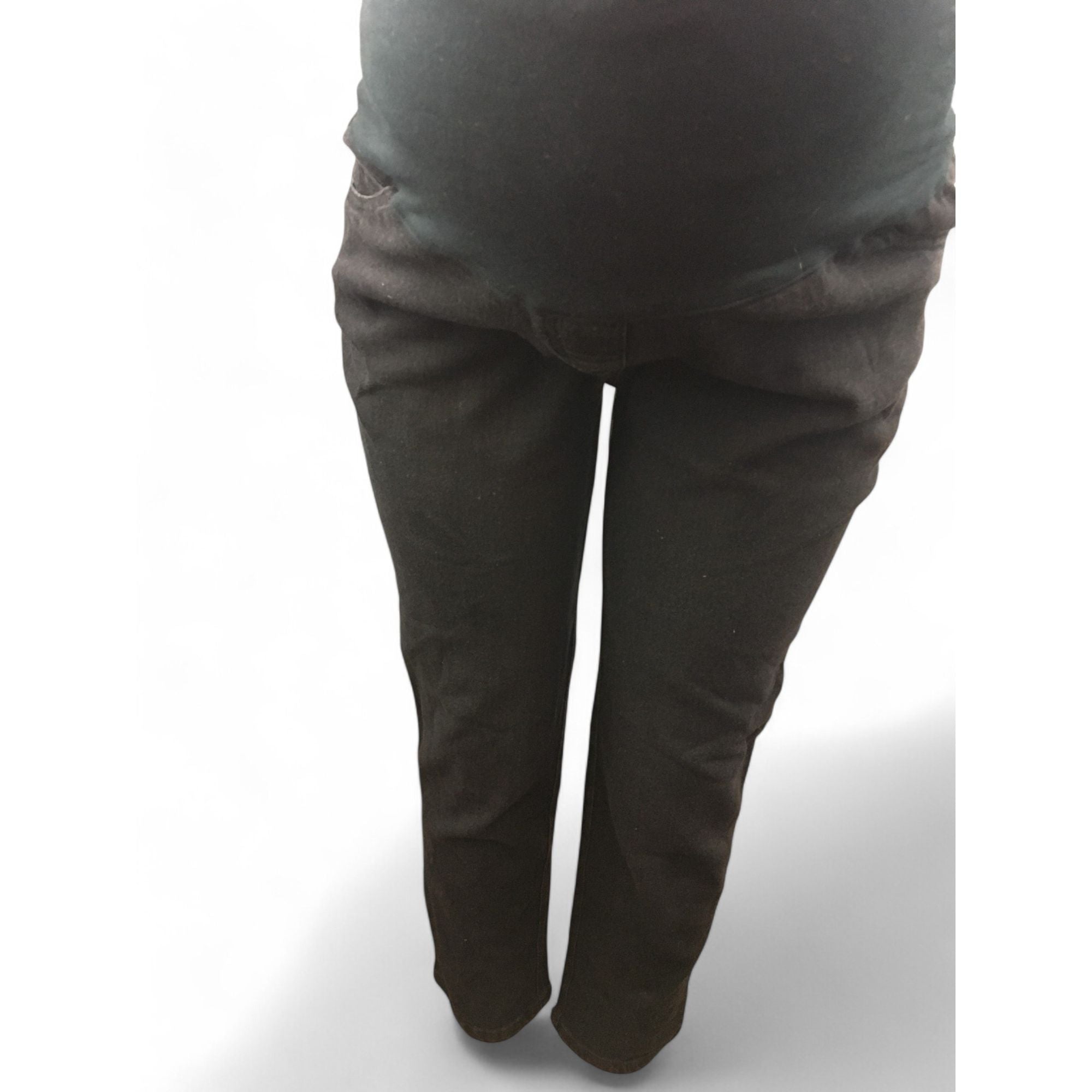 Size 38 - Black Faded Slim Fit Maternity Jeans - Cherry Melon