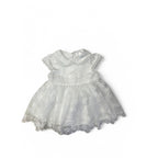 0-3M Cream Lace Tulle Dress - OneTwoThree