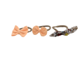 0-6M Peach & Brown Bow Headbands