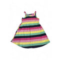 6-12M Colourful Stripe Sleeveless Dress - Jet
