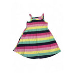 6-12M Colourful Stripe Sleeveless Dress - Jet