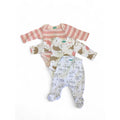 Prem - Pink & White Elephant Stripe Bodysuits & Leggings - Ackermans