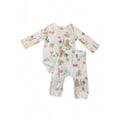 Newborn White Pastel Woodland Bodysuit & Leggings - Tiny Tots