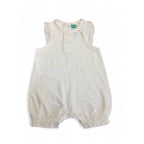 0-3M Cream Soft Eyelet Detail Romper - Ackermans