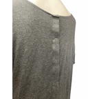 One Size - Dark Grey Viscose Maternity & Nursing Labour Gown - Frida