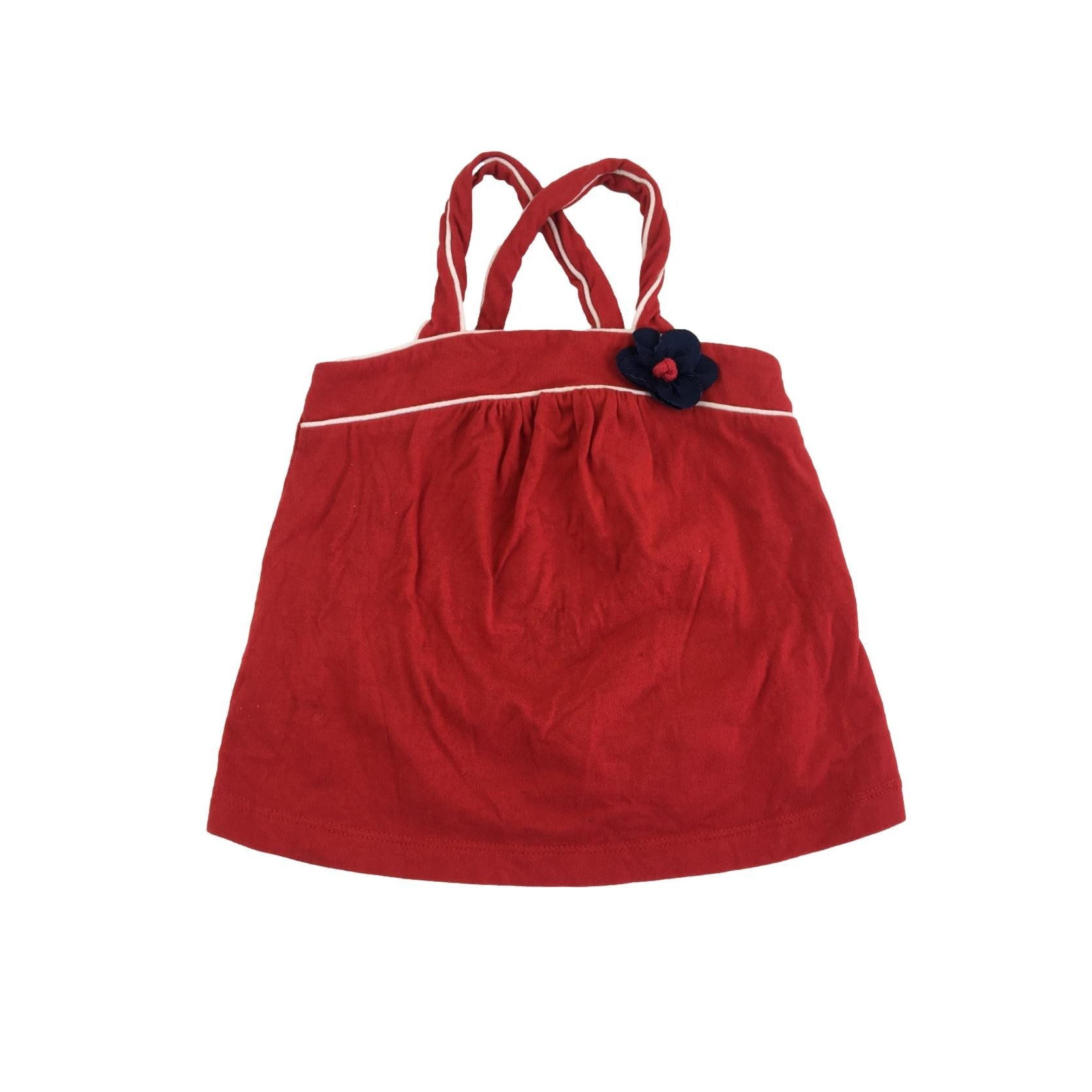 12-18M Red Strappy Cotton Top - Gap