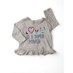 6-12M Beige Speckled Peplum Top - Woolworths