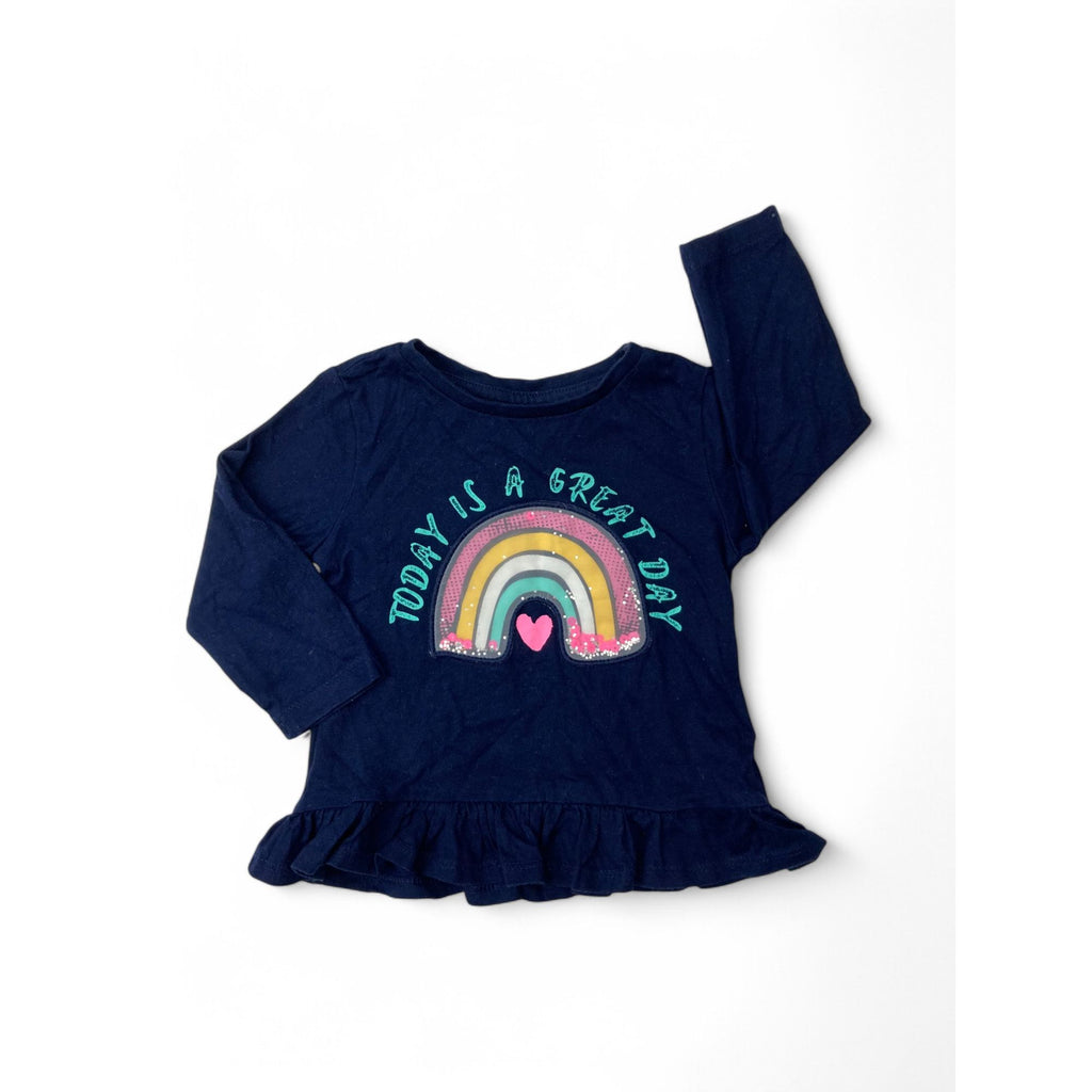6-12M Navy Blue Rainbow Shaker T Shirt - Woolworths
