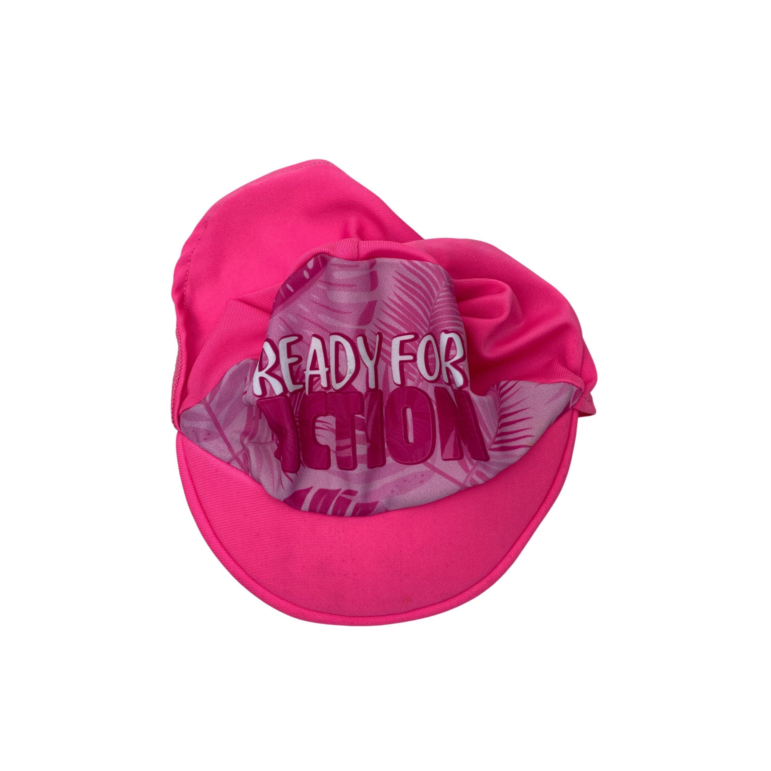 4-5Y Neon Pink Swim Hat - Real