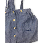 3-6M Blue Chambray Suspender Skirt - Naartjie