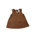 3-6M Brown Mock Suede Tunic Dress - 123